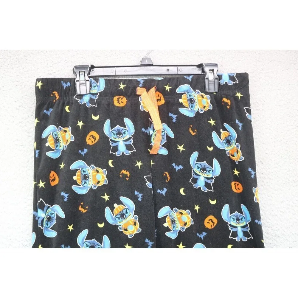 Disney Stitch Halloween Pajama Pants-Size XL-Lilo & Stitch-Drawstring - Picture 2 of 4